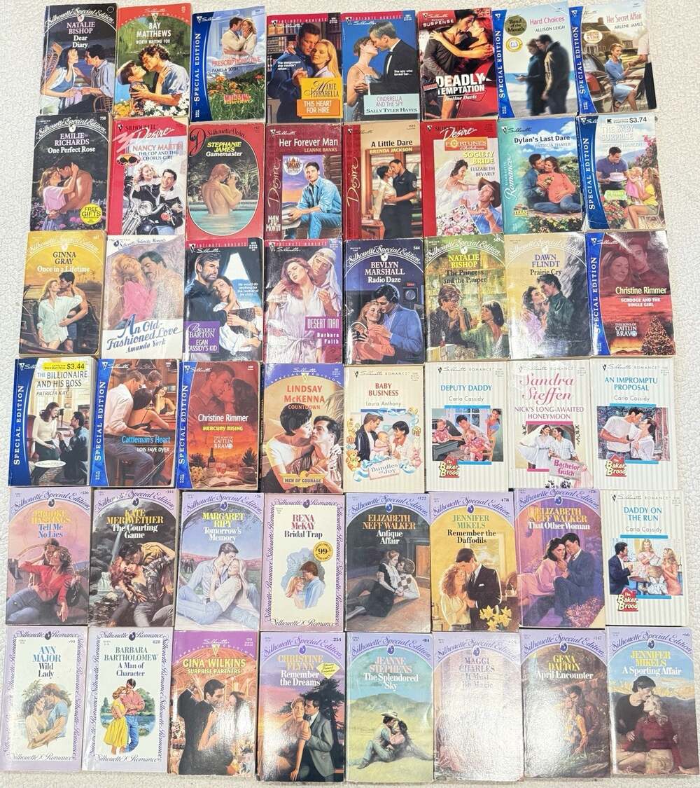 Lot of 48 Harlequin Silhouette / Special Edition / Desire/ Romance - PB Books
